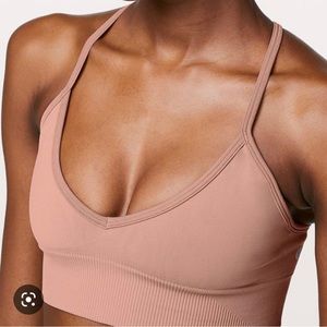 Lululemon Ebb to Street Bra II Sz: 10 Dusty pink color